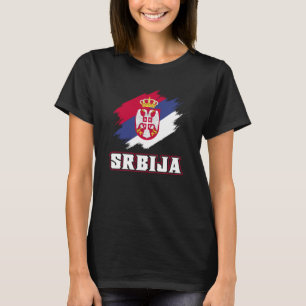Camiseta Raíces serbias Srbija Bandera serbia de Serbia