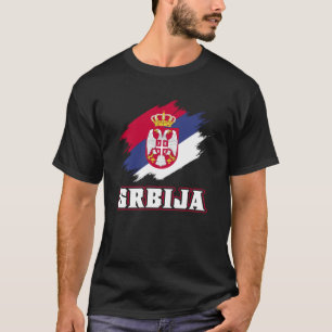 Camiseta Raíces serbias Srbija Bandera serbia de Serbia
