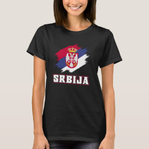 Camiseta Raíces serbias Srbija Bandera serbia de Serbia