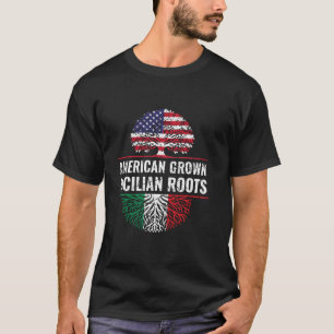 Camiseta Raíces sicilianas de crecimiento norteamericano