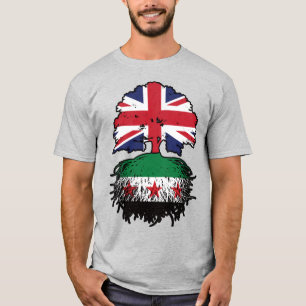 Camiseta Raíces Sirias Británicas y Árbol de la Corona