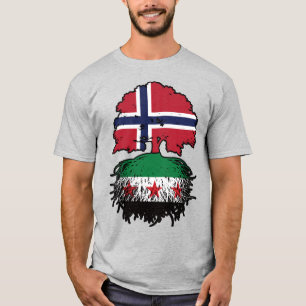 Camiseta Raíces y árbol de la corona sirio noruego