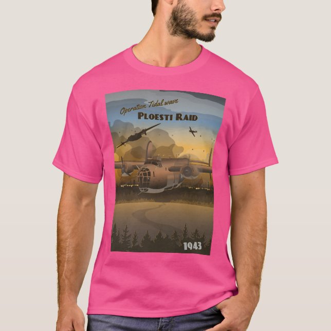 Camiseta Raid Ploesti 1943 - Operación Ola Tidal (Anverso)