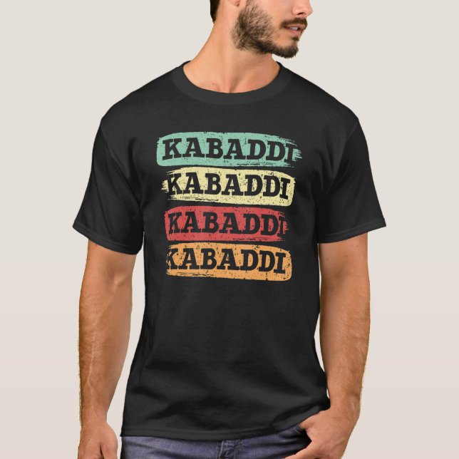 Camiseta Raider deportivo del equipo indio Retro Kabaddi 1 (Anverso)
