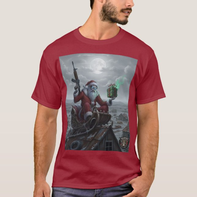 Camiseta Raider’s Wasteland Skelly Santa Shirt (Anverso)