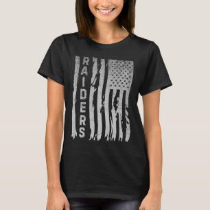 Camiseta Raiders Atacan Aeronaves Bandera Ee.Uu. Hombres Mu