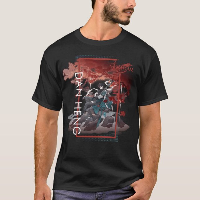 Camiseta Rail Estrella de Honkai - Dan Heng - Retrato de pe (Anverso)