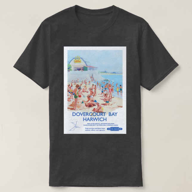 Camiseta Rail Harwich y Dovercourt británicos (Diseño del anverso)