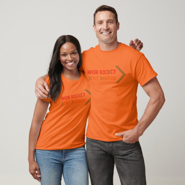 Camiseta Rails Ember Hash Rocket Fat Arrow (Unisexo)