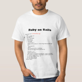 Camiseta rails new T-shirts (Ruby on Rails)