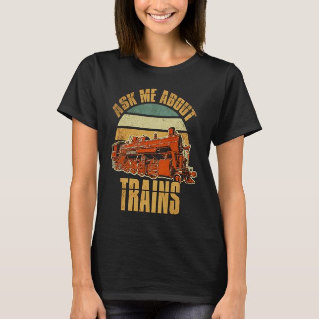 Camiseta Railways Train Model Railroad Fan Railfan Love (Anverso)