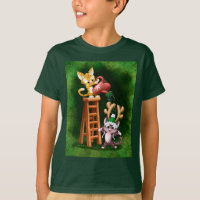 RAIN DEER CATS por Jeff Willis Art