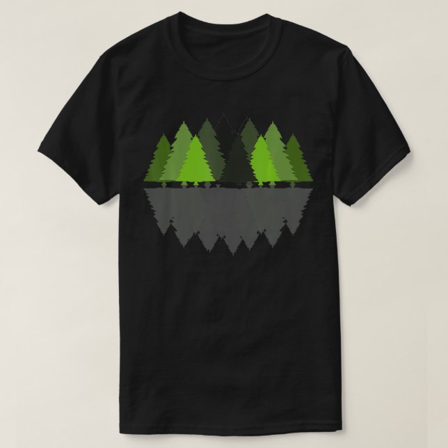 Camiseta Rain Forest Pine Trees Nature Lover (Diseño del anverso)