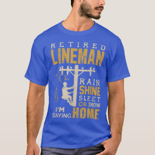 Camiseta Rain Lineman Retirado Sleet Sleet Snow Im Sting