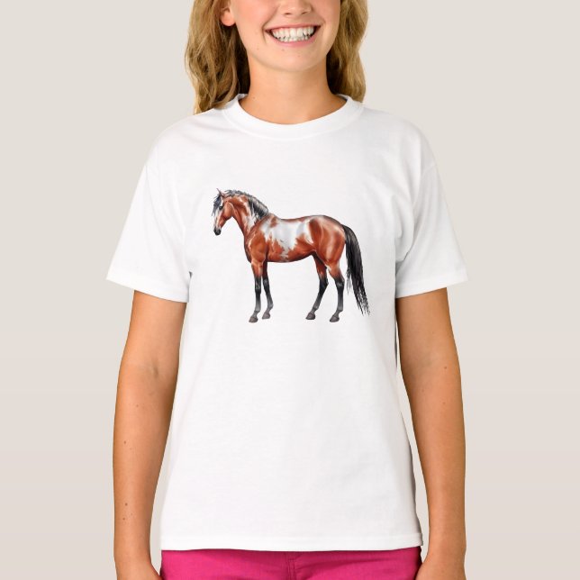 Camiseta Rain Spirit - Pferd, stehend - Poster,  (Anverso)