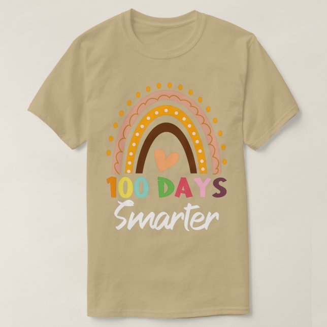 Camiseta Rainb, 100 días más inteligente, profesor de guard (Diseño del anverso)