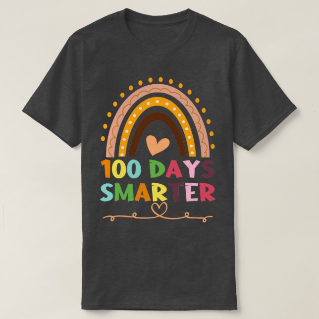 Camiseta Rainb, 100 días más inteligente, profesor de guard (Diseño del anverso)