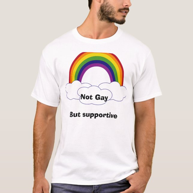 Camiseta Rainbow2, no GayBut de apoyo (Anverso)