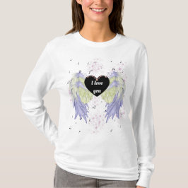 Camiseta rainbow angel wings