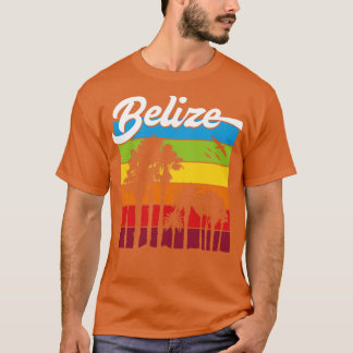 Camiseta Rainbow Belize Souvenir Palm Trepical Vacati