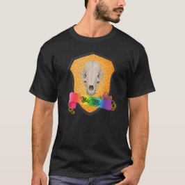 Camiseta Rainbow Bite Me Badger Skull