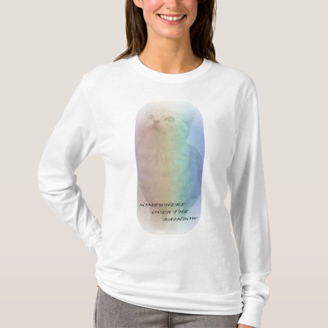 Camiseta rainbow cat (Anverso)