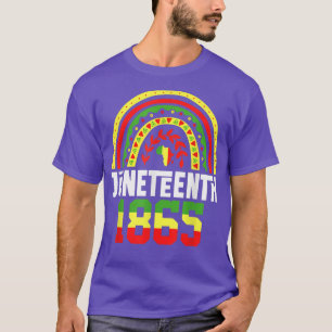 Camiseta Rainbow Celebrate Juneteenth Independence Day Blac