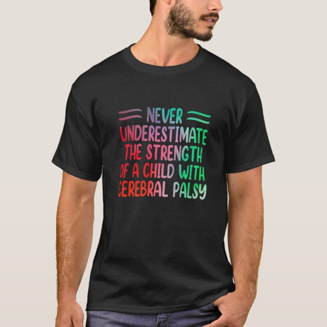 Camiseta Rainbow Cerebral Palsy Awareness Physical Therapy  (Anverso)