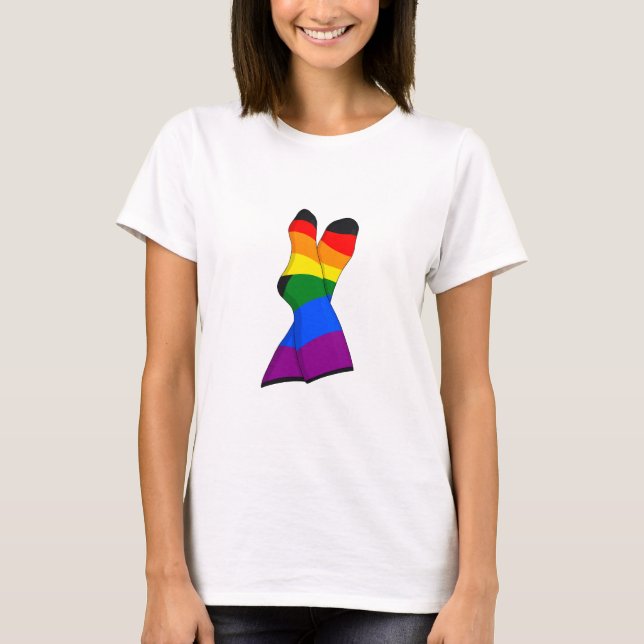 Camiseta Rainbow Crossed Legs (Anverso)