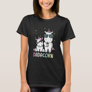 Camiseta Rainbow Dadacorn Daddycorn Unicorn Papa Sungla