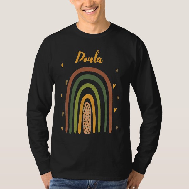 Camiseta Rainbow Doula Birth Worker Doula (Anverso)