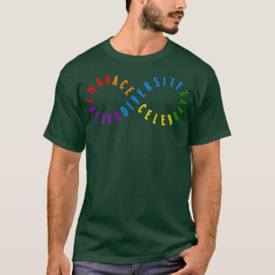 Camiseta Rainbow Embrace Neurodiversity ASD ADHD Autism Awa