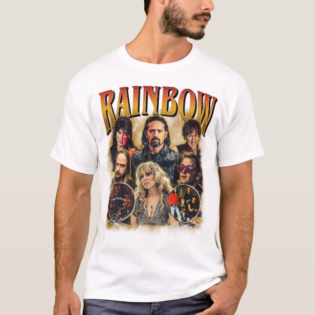 Camiseta Rainbow - English hard rock band (Anverso)
