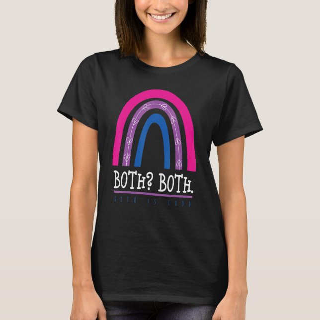 Camiseta Rainbow Flag Gay Lesbian Pride LGBTQ Ally Both is  (Anverso)