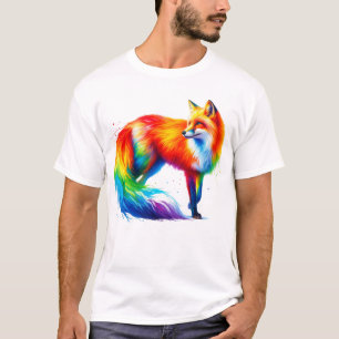Camiseta Rainbow Fox