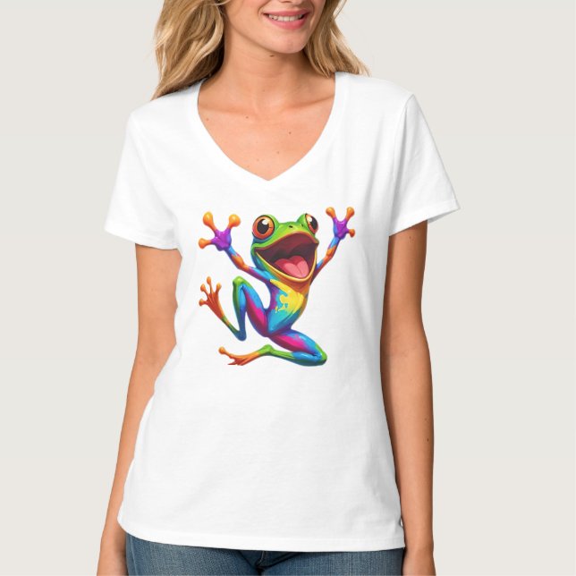 Camiseta Rainbow Frog  (Anverso)