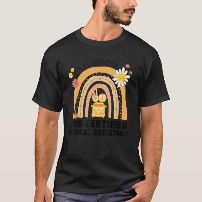 Camiseta Rainbow Groovy Peace CMA Vintage (Anverso)