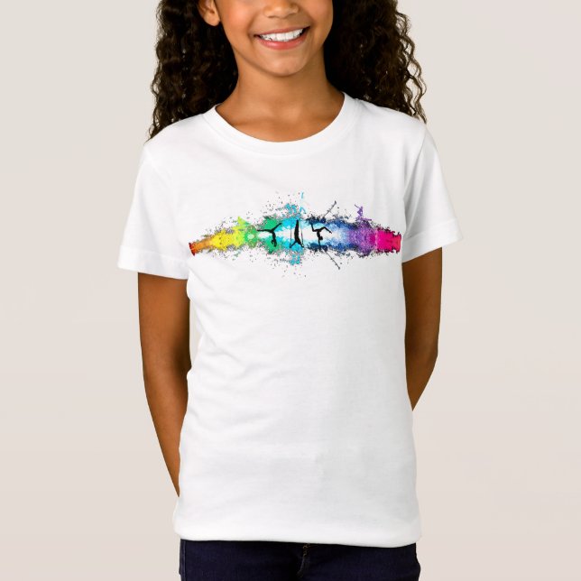 Camiseta Rainbow Gymnastics - Black (Anverso)