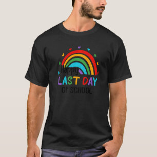 Camiseta Rainbow Happy El Último Día De Educación De Fin De