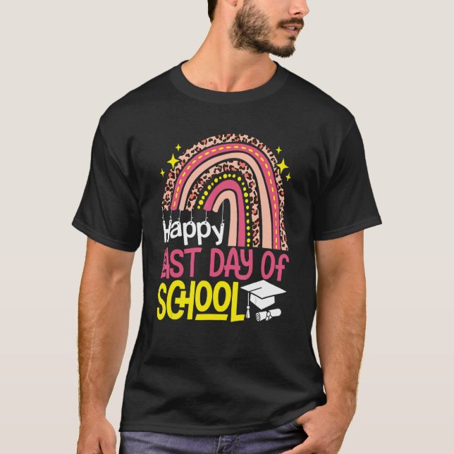 Camiseta Rainbow Happy El Último Día Del Estudiante De La E (Anverso)