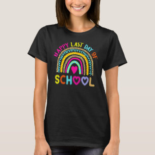 Camiseta Rainbow Happy Last Day Of School Graduation Boys G