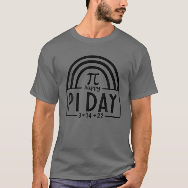 Camiseta Rainbow Happy Pi Day For Math Teaching Science or  (Anverso)