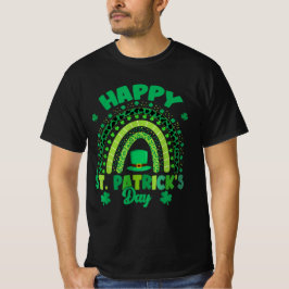 Camiseta Rainbow Happy St Patrys Day Shamrock Leprechaun