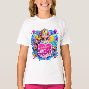 Camiseta Rainbow Heart Fairy Magic Art, Regalos de cumpleañ