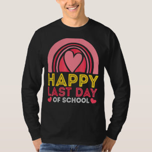 Camiseta Rainbow Heart Feliz El Último Día Del Profesor Stu