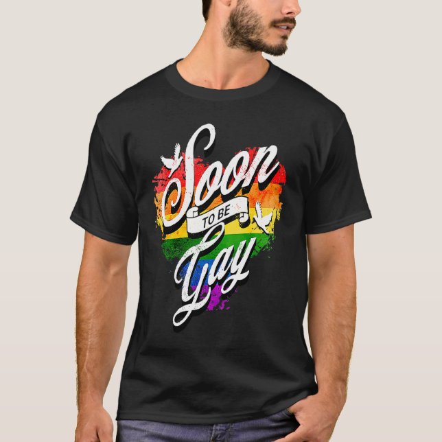 Camiseta Rainbow Heart Love LGBTQIA Human Rights Gay Trans  (Anverso)