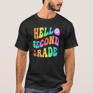 Camiseta Rainbow Hello 2º Grado Retro 2º Gr Little Mis