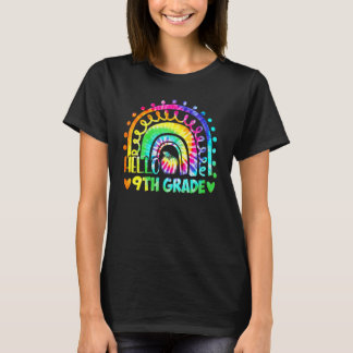 Camiseta Rainbow Hello 9th Ninth Grade Back To School Teach