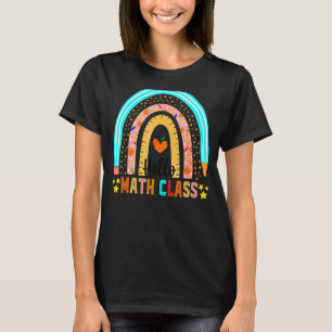 Camiseta Rainbow Hello Cuarto Math Class First Day