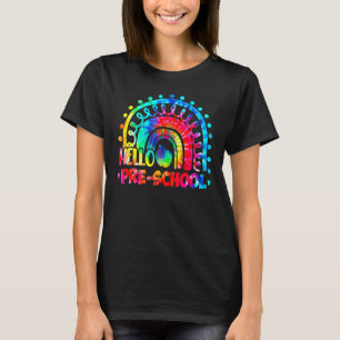 Camiseta Rainbow Hello Pre K Teacher Preschool Back To Scho